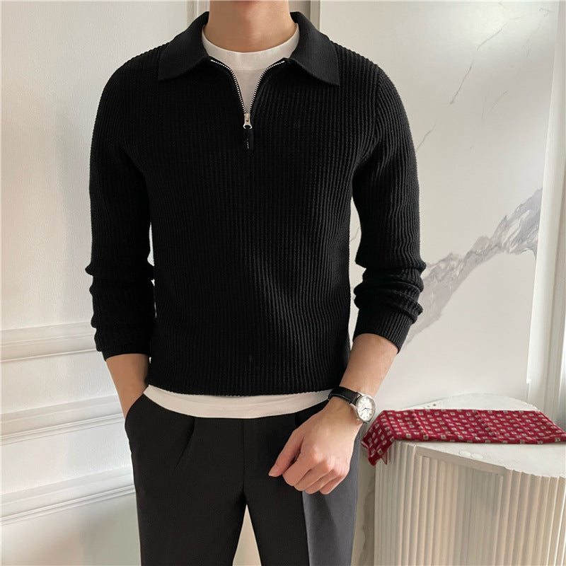 RIVADA - Strickpullover mit zip